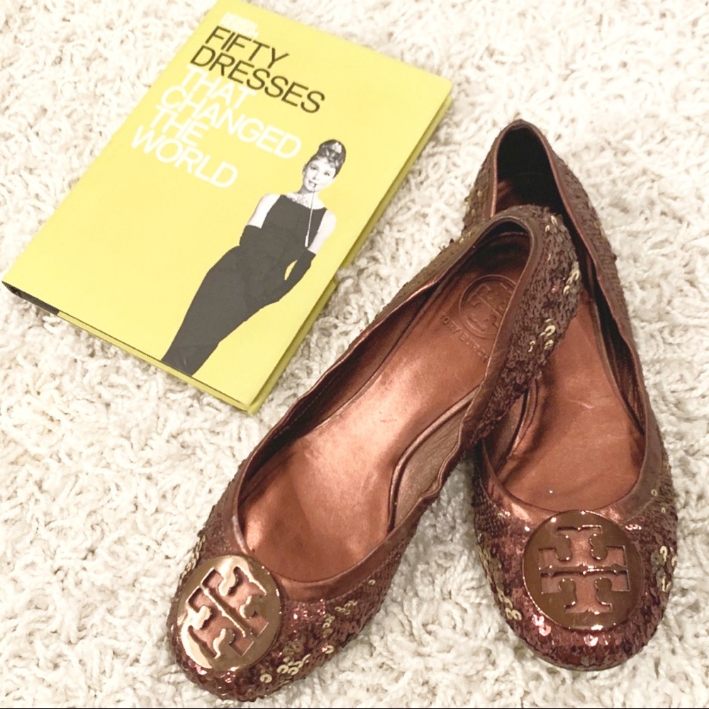 Tory Burch Sequin Reva Flats